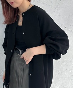 「apres jour mignon」 ニットカーディガン X-LARGE ブラック レディース