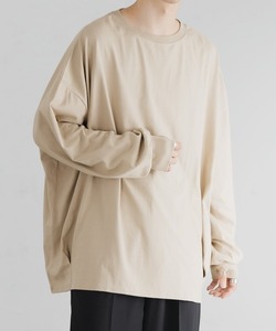 「epnok」 長袖Tシャツ MEDIUM グレイッシュベージュ メンズ