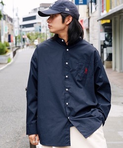 「U.S. POLO ASSN.」 長袖シャツ S ネイビー メンズ