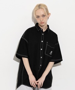 「X-girl」 半袖シャツ M ブラック レディース