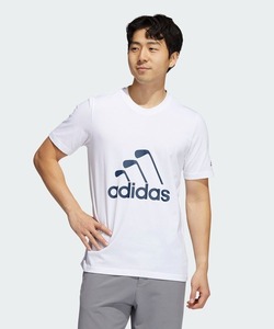 「adidas」 半袖Tシャツ LARGE ホワイト メンズ
