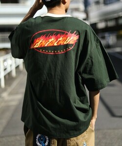 「FREAK'S STORE」 「SANTA CRUZ」半袖Tシャツ MEDIUM ダークグリーン メンズ