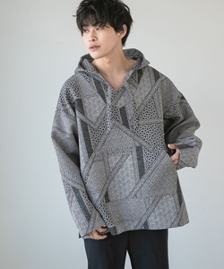 「LOWRYS FARM」 プルオーバーパーカー LARGE グレー メンズ