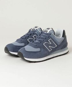 「New Balance」 ローカットスニーカー 26cm ネイビー メンズ