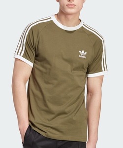 「adidas」 半袖Tシャツ X-LARGE カーキ メンズ