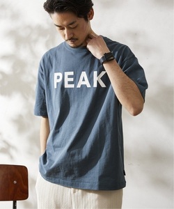 「Snow Peak」 半袖Tシャツ SMALL ブルー メンズ