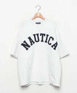 「NAUTICA」 半袖Tシャツ LARGE ホワイト メンズ