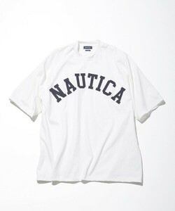 「NAUTICA」 半袖Tシャツ LARGE ホワイト メンズ