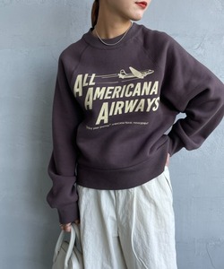 「AMERICANA」 スウェットカットソー ONE SIZE ダークブラウン レディース