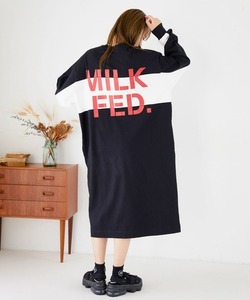 「MILKFED.」 長袖ワンピース ONE SIZE ブラック レディース