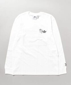 「adidas」 長袖Tシャツ X-LARGE ホワイト メンズ