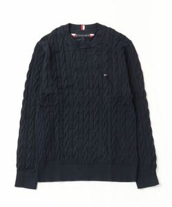 「TOMMY HILFIGER」 長袖ニット MEDIUM ネイビー メンズ