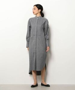 「Demi-Luxe BEAMS」 長袖ワンピース 38 グレー レディース