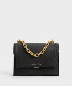 「CHARLES & KEITH」 2WAYバッグ S ブラック レディース