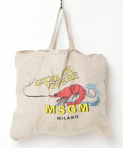 「MSGM」 トートバッグ ONE SIZE ナチュラル メンズ