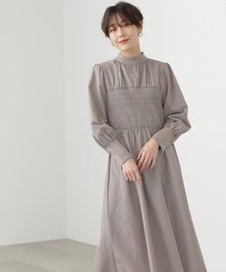 「N.（N. Natural Beauty Basic）」 長袖ワンピース MEDIUM ベージュ レディース