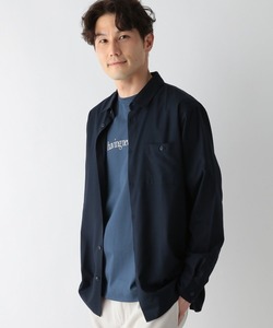 「GLOBAL WORK」 長袖シャツ MEDIUM ブルー系その他7 メンズ