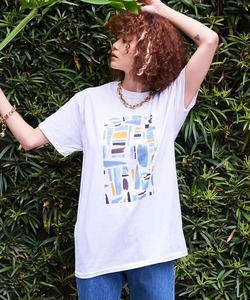 「MAISON SPECIAL」 Tシャツワンピース FREE ホワイト×ブルー レディース