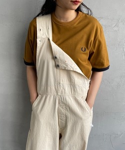 「FRED PERRY」 半袖Tシャツ X-SMALL キャメル レディース