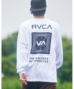 「RVCA」 長袖Tシャツ MEDIUM ホワイト メンズ