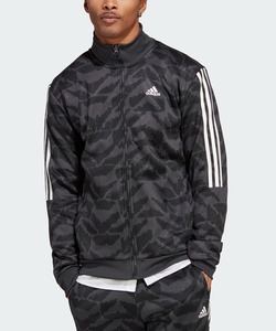 「adidas」 ジャージブルゾン SMALL グレー メンズ