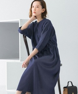 「URBAN RESEARCH ROSSO WOMEN」 長袖ワンピース FREE インディゴブルー レディース