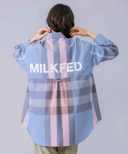 「MILKFED.」 長袖シャツ ONE SIZE ライトブルー レディース