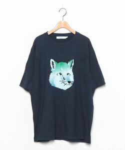 「Maison Kitsune」 半袖Tシャツ L ネイビー メンズ