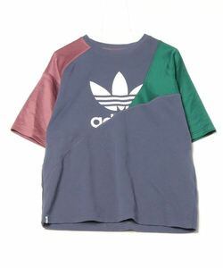 「adidas」 半袖Tシャツ MEDIUM ブルー メンズ_画像1