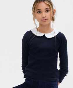 「GAP」 「KIDS」長袖カットソー L ネイビー キッズ