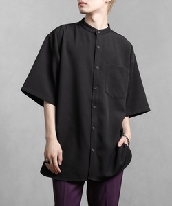 「Adoon plain」 半袖シャツ LARGE ブラック メンズ