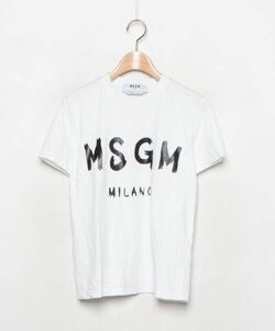 「MSGM」 半袖Tシャツ S ホワイト レディース