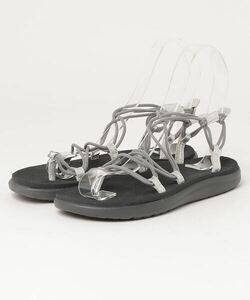 「Teva」 フラットサンダル 6 グレー レディース