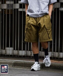 「FREAK'S STORE」 「ROYAL NAVY」ハーフパンツ MEDIUM モスグリーン メンズ