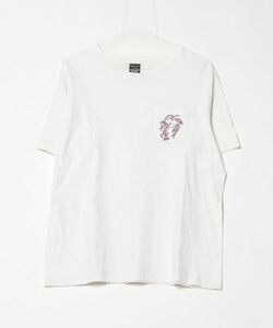 「NUMBER (N)INE」 ワンポイント半袖Tシャツ 4 ホワイト レディース