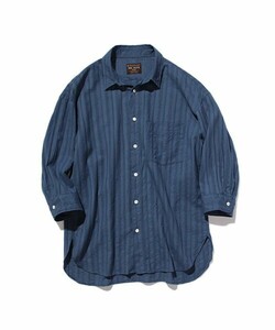 「MR.OLIVE」 7分袖シャツ SMALL ブルー メンズ