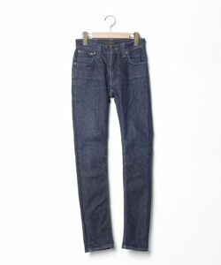 「Nudie Jeans」 刺繍スキニーデニムパンツ - ネイビー レディース