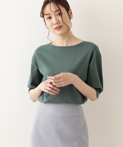 「NATURAL BEAUTY BASIC」 半袖ニット MEDIUM グリーン レディース