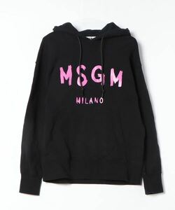 「MSGM」 プルオーバーパーカー SMALL ブラック メンズ