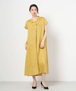 「Ray BEAMS」 半袖ワンピース ONE SIZE イエロー レディース