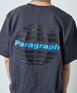 「Paragraph」 半袖Tシャツ フリ- チャコールグレー メンズ