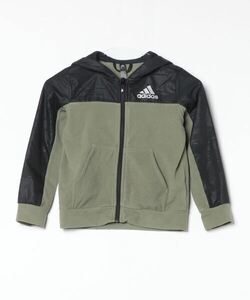 「adidas」 「KIDS」ワンポイントブルゾン 120 グリーン キッズ