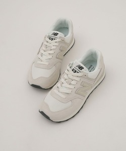 「New Balance」 ローカットスニーカー 24 オフホワイト レディース