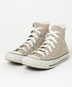 「CONVERSE」 ハイカットスニーカー 22.5cm ベージュ レディース