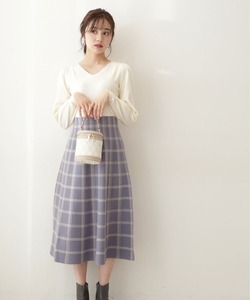 「PROPORTION BODY DRESSING」 ドッキングワンピース MEDIUM ブルー レディース