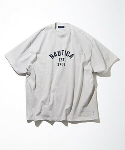 「NAUTICA」 半袖Tシャツ MEDIUM ライトグレー メンズ