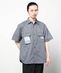 「SMITH'S」 半袖シャツ MEDIUM ネイビー メンズ