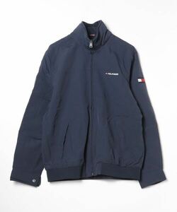 「TOMMY HILFIGER」 ジップアップブルゾン LARGE ネイビー メンズ