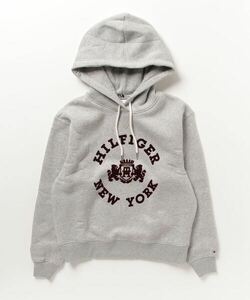 「TOMMY HILFIGER」 プルオーバーパーカー SMALL グレー レディース