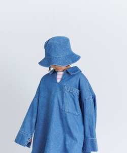 「LOWRYS FARM」 「KIDS」長袖ワンピース 150cm ブルー キッズ